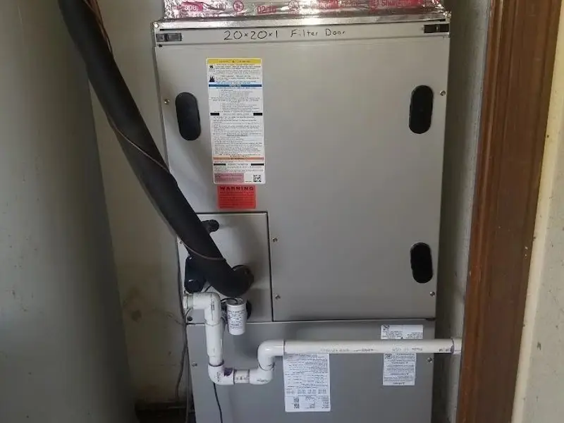New Carrier furnace installed by Adams